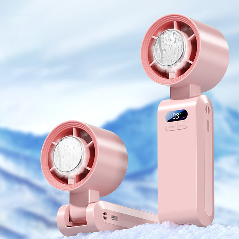 Handheld Portable Fan with Ice Cooler⚡