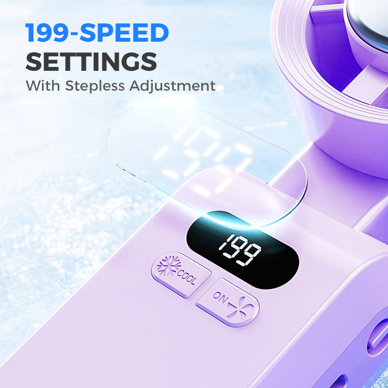 Handheld Portable Fan with Ice Cooler⚡