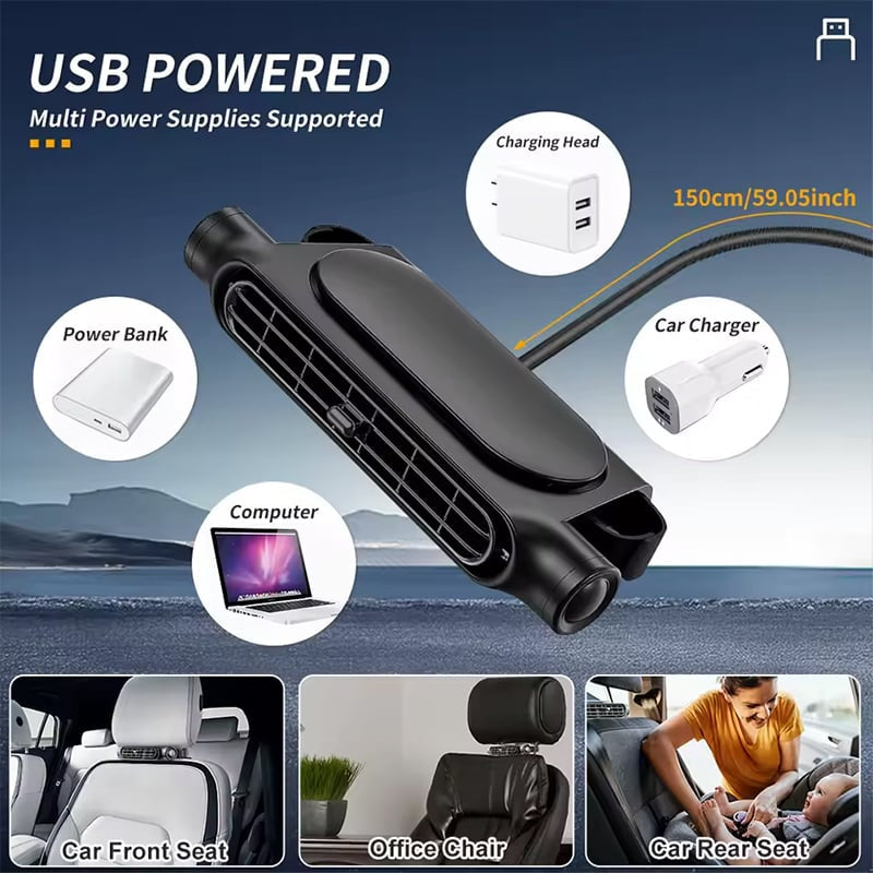Adjustable Cooling Fan for Driver and Passenger's Seat
