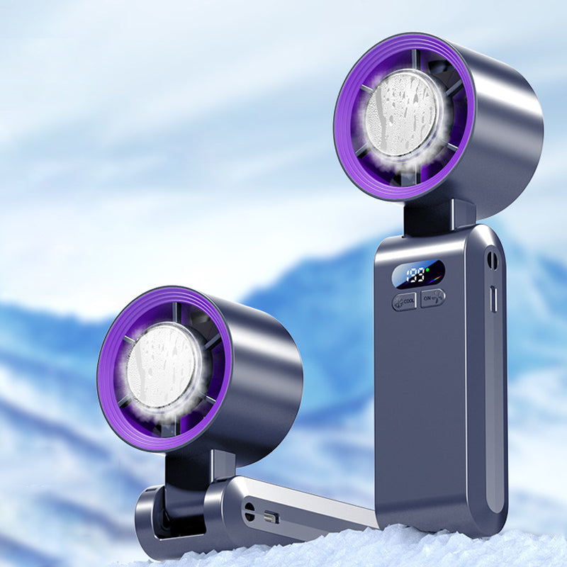Handheld Portable Fan with Ice Cooler⚡