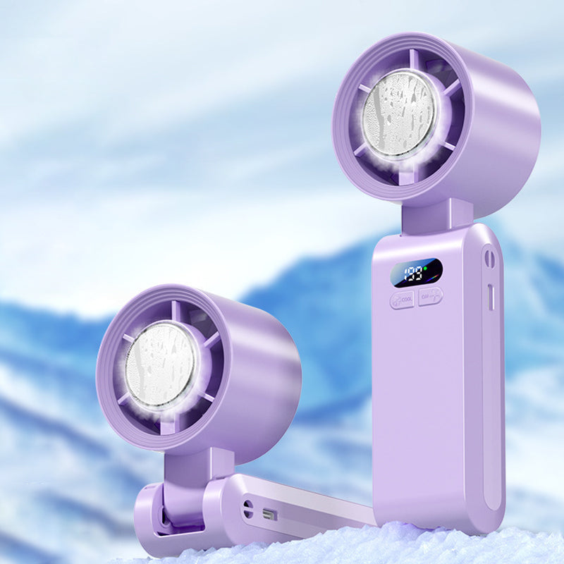 Handheld Portable Fan with Ice Cooler⚡