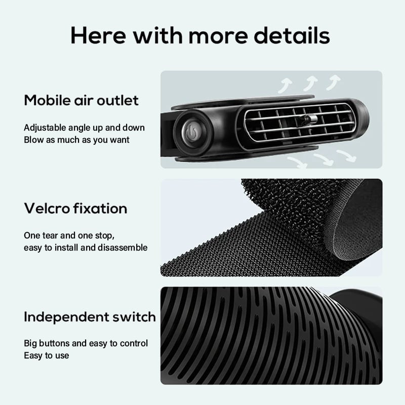 Adjustable Cooling Fan for Driver and Passenger's Seat