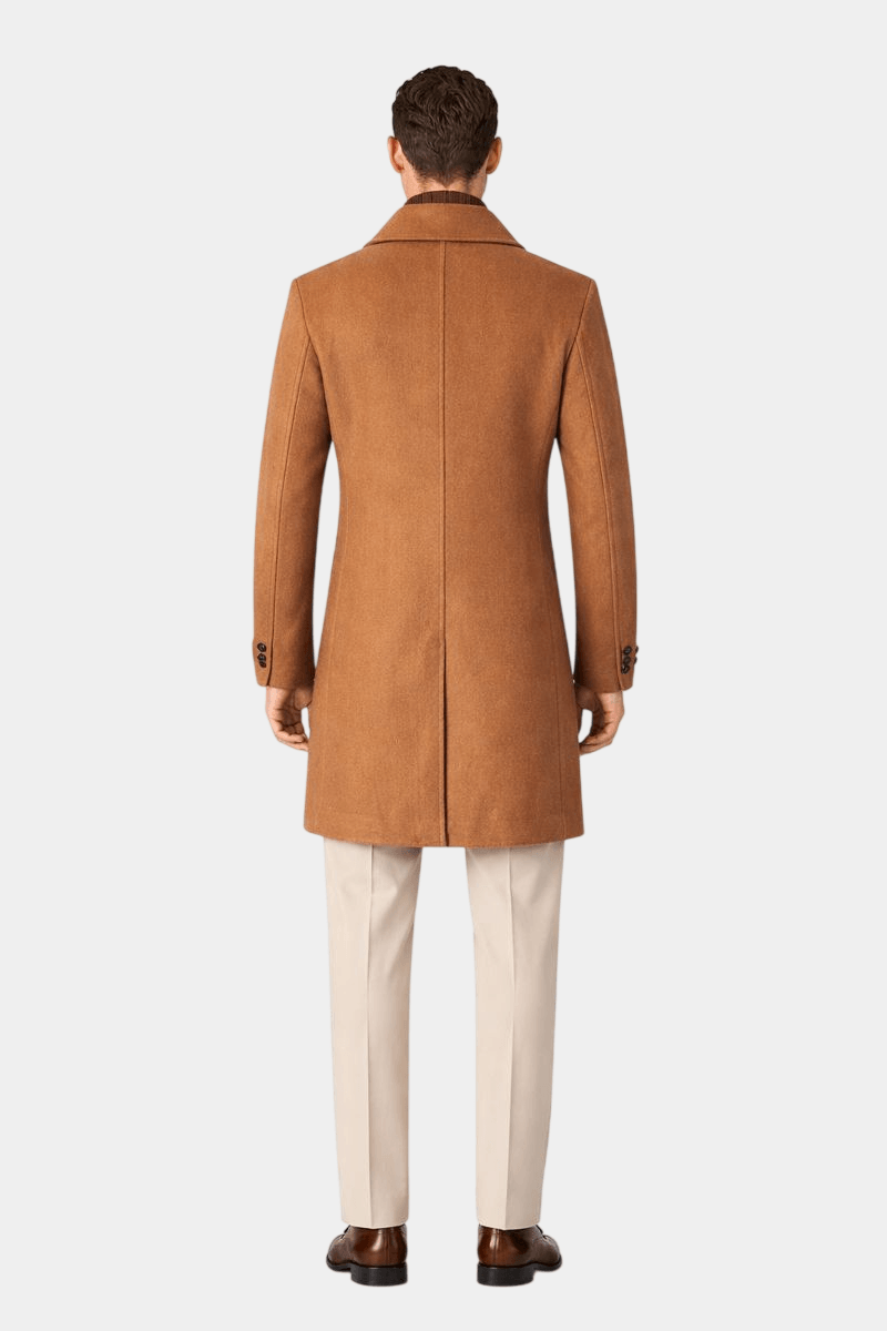 Ckesemen Double Breasted Slim-Fit Wool Coat