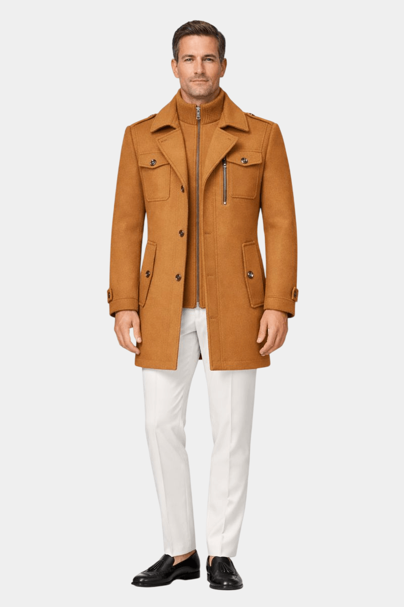 Ckesemen Double Layer Wool Coat