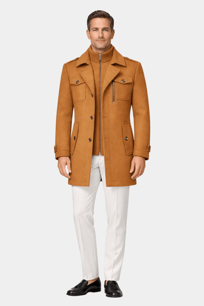 Ckesemen Double Layer Wool Coat