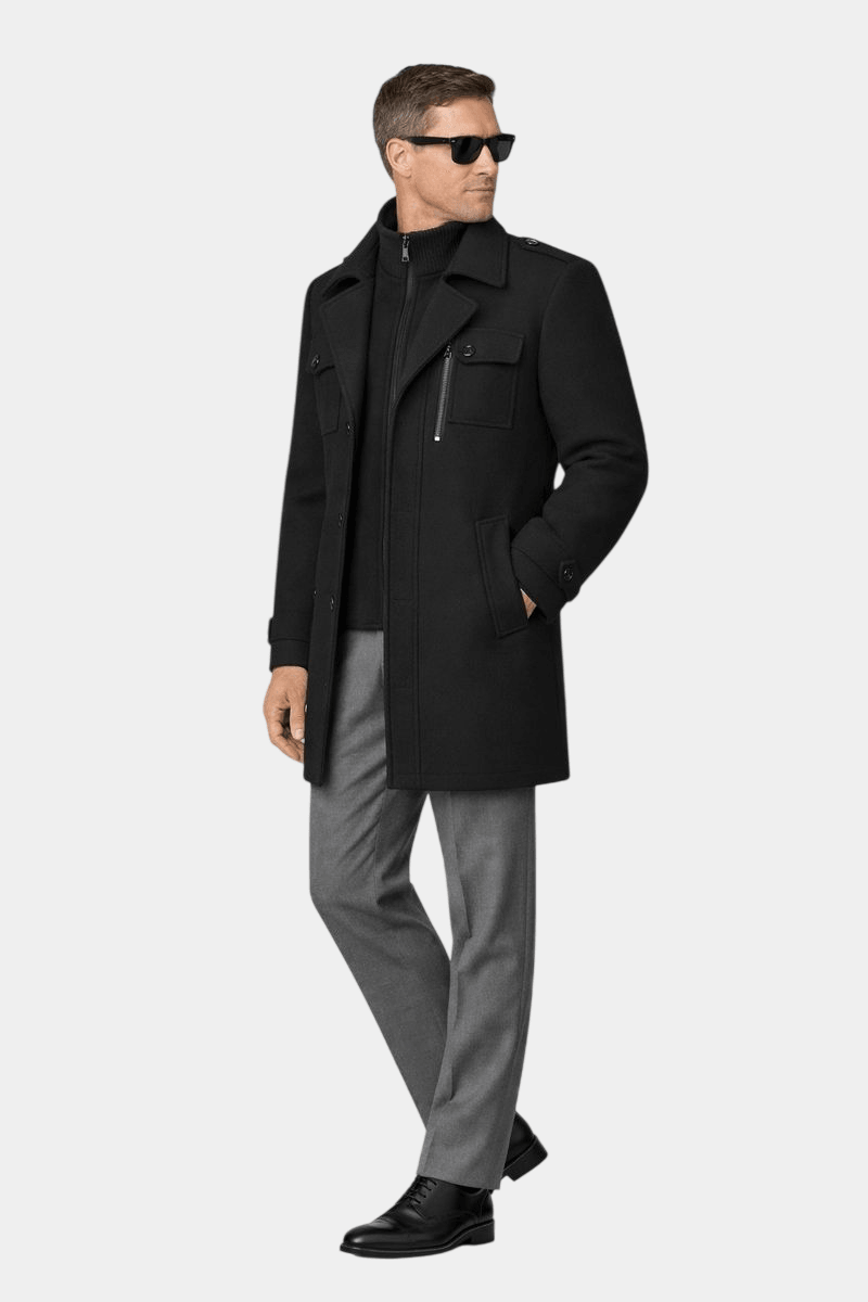 Ckesemen Double Layer Wool Coat