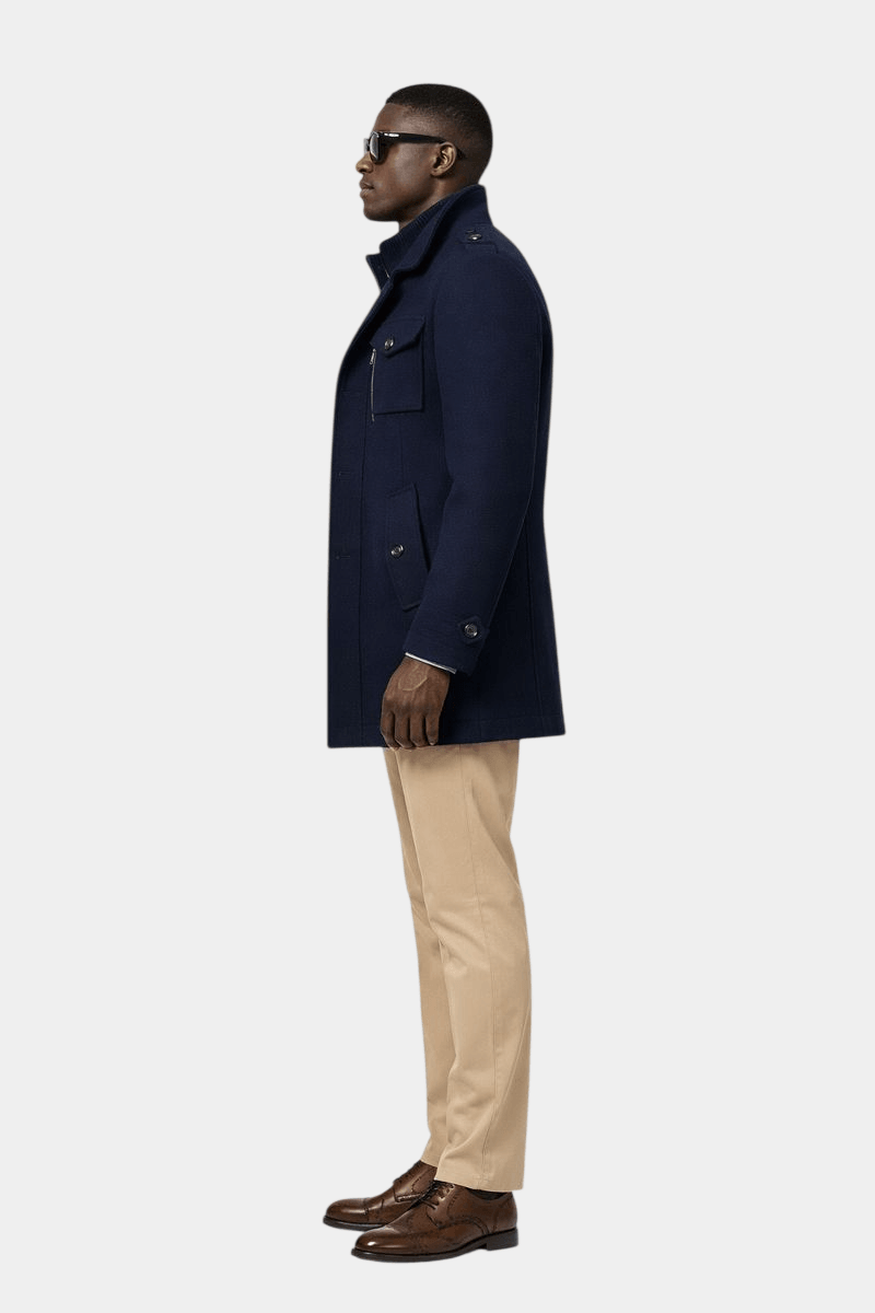 Ckesemen Double Layer Wool Coat