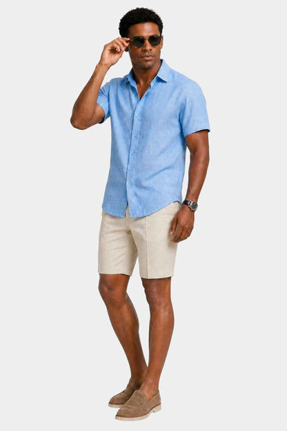 Lightweight Linen Short Sleeve Shirt