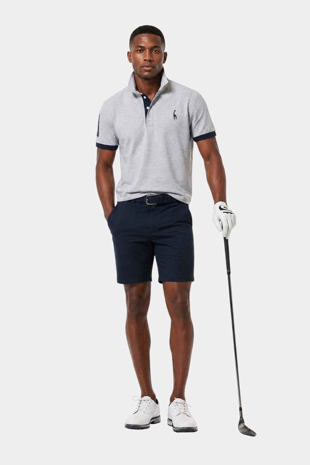 Cotton Blend Embroidered Polo Shirt