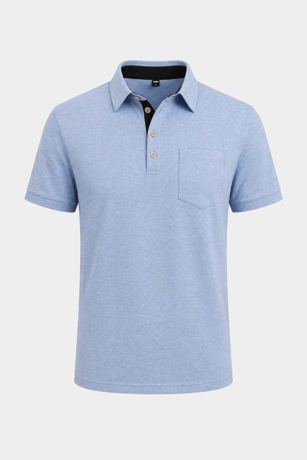 Stretch Cotton-Blend Pocket Short Sleeve Shirt