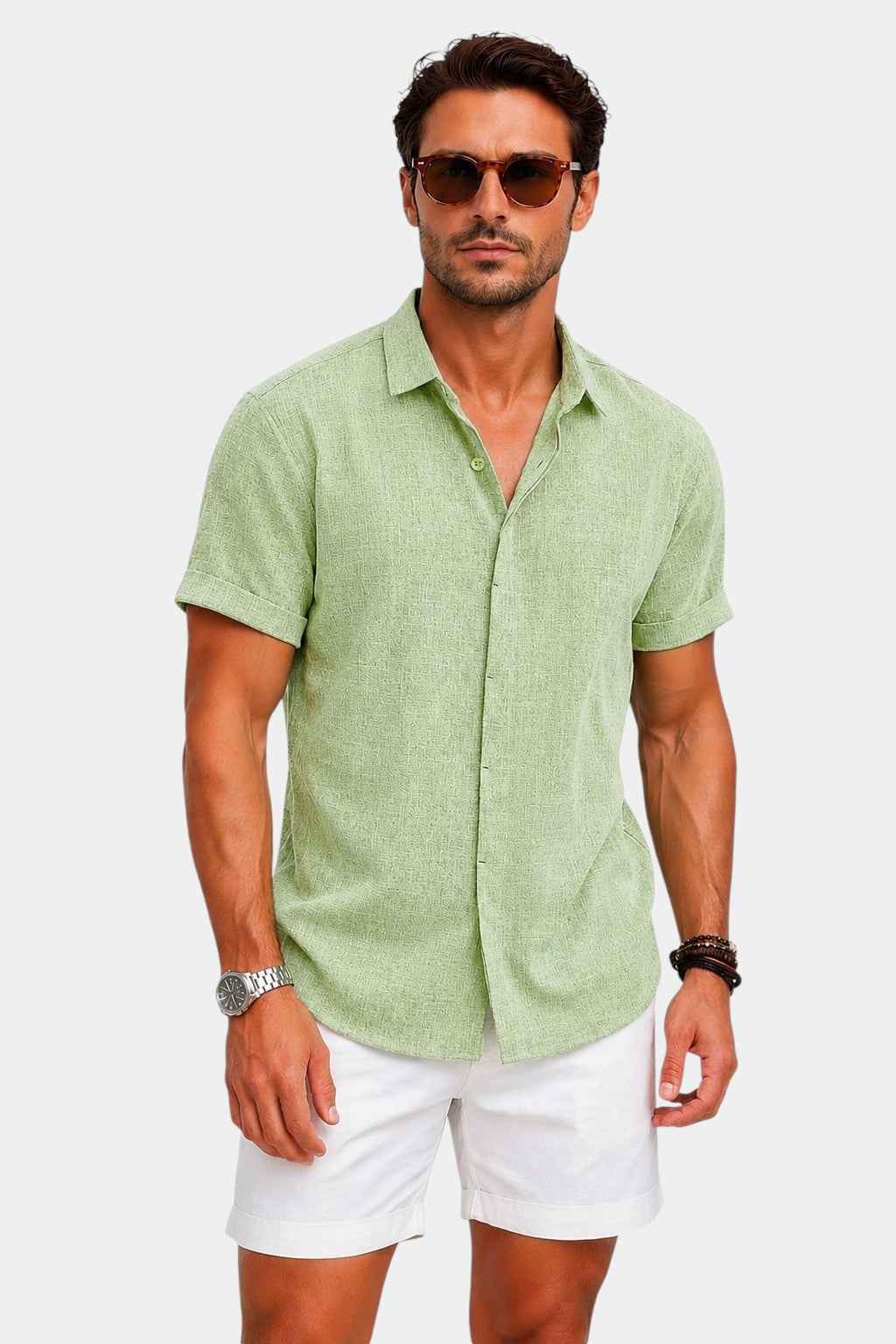 Lightweight Linen Short Sleeve Shirt