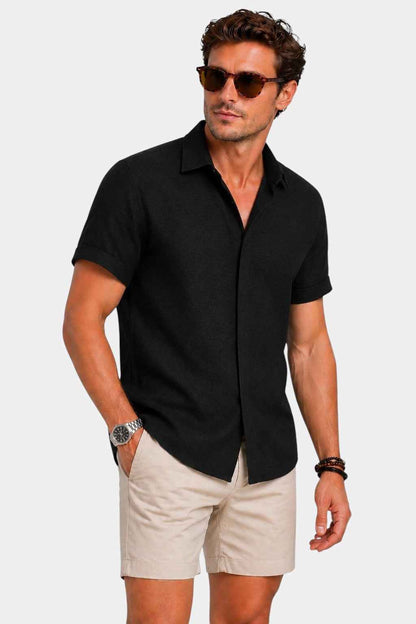 Lightweight Linen Short Sleeve Shirt